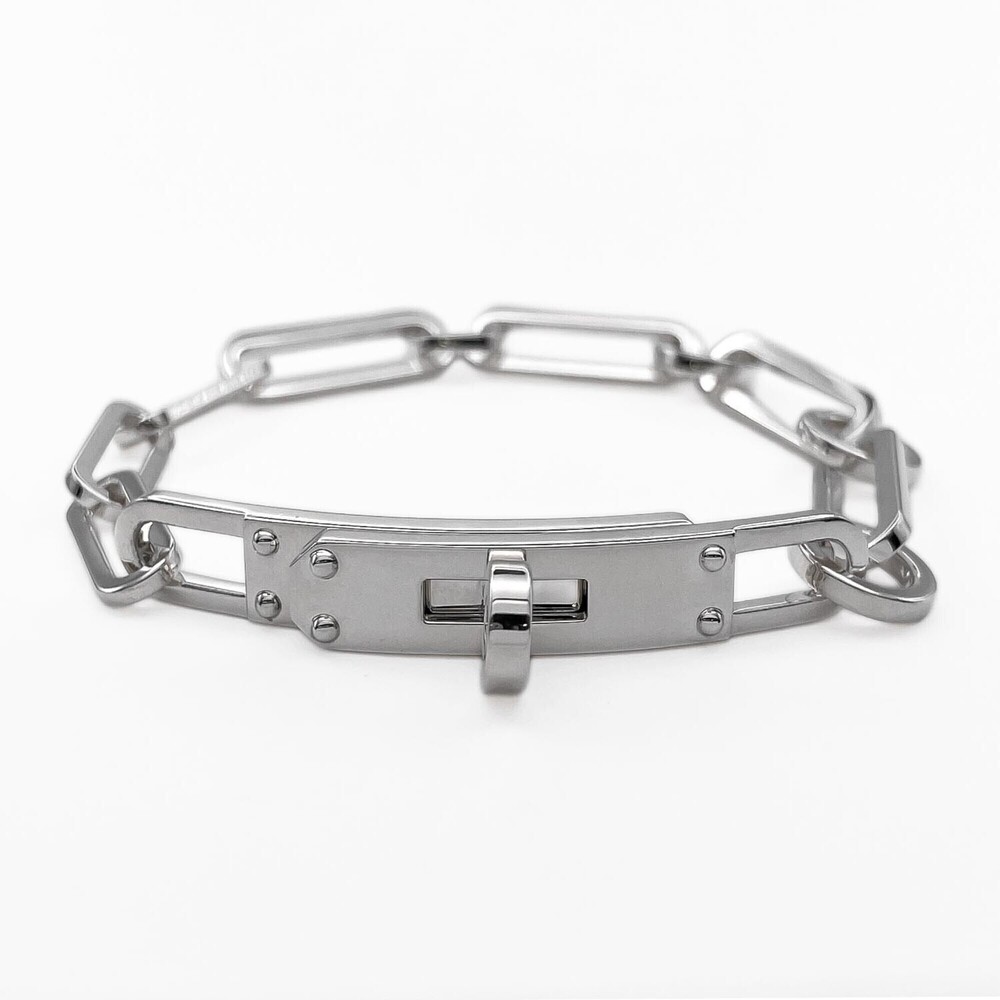 HERMES Silver Charm Bracelet